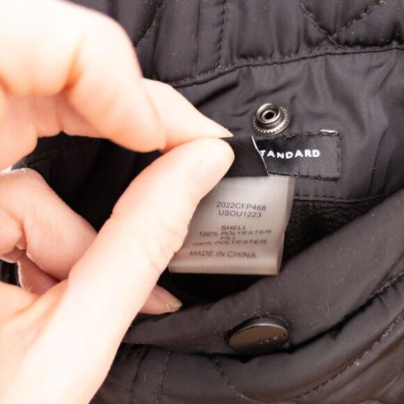 Universal Standard Cotswolds Reversible Puffer Coat Black/Brown - Picture 6 of 10